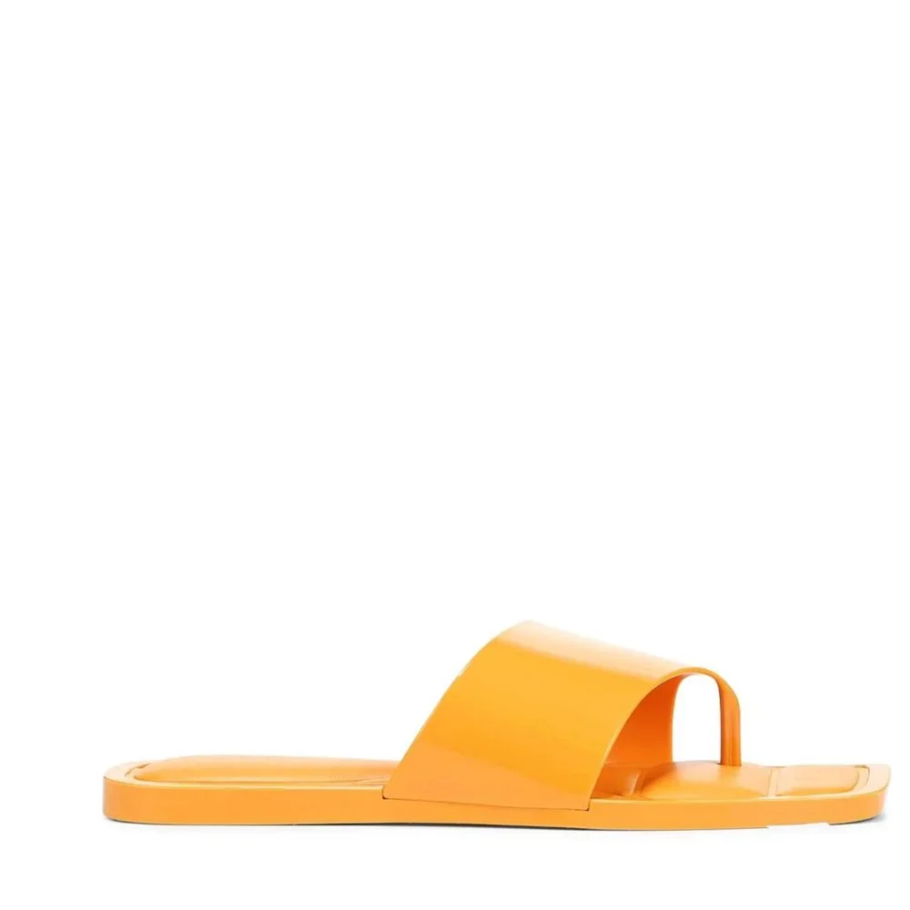 NEW Franco Sarto Women's Sorrento Slide Sandal In Color Citrus